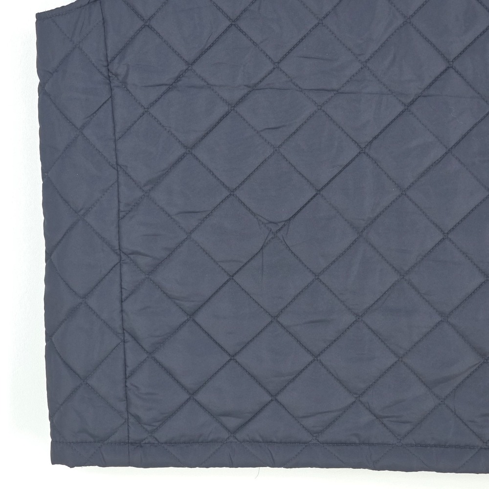 Hawke & Co Quilted Puffer Vest Men's Large Gray Performance Full Zip Cozy Preppy - Picture 15 of 16